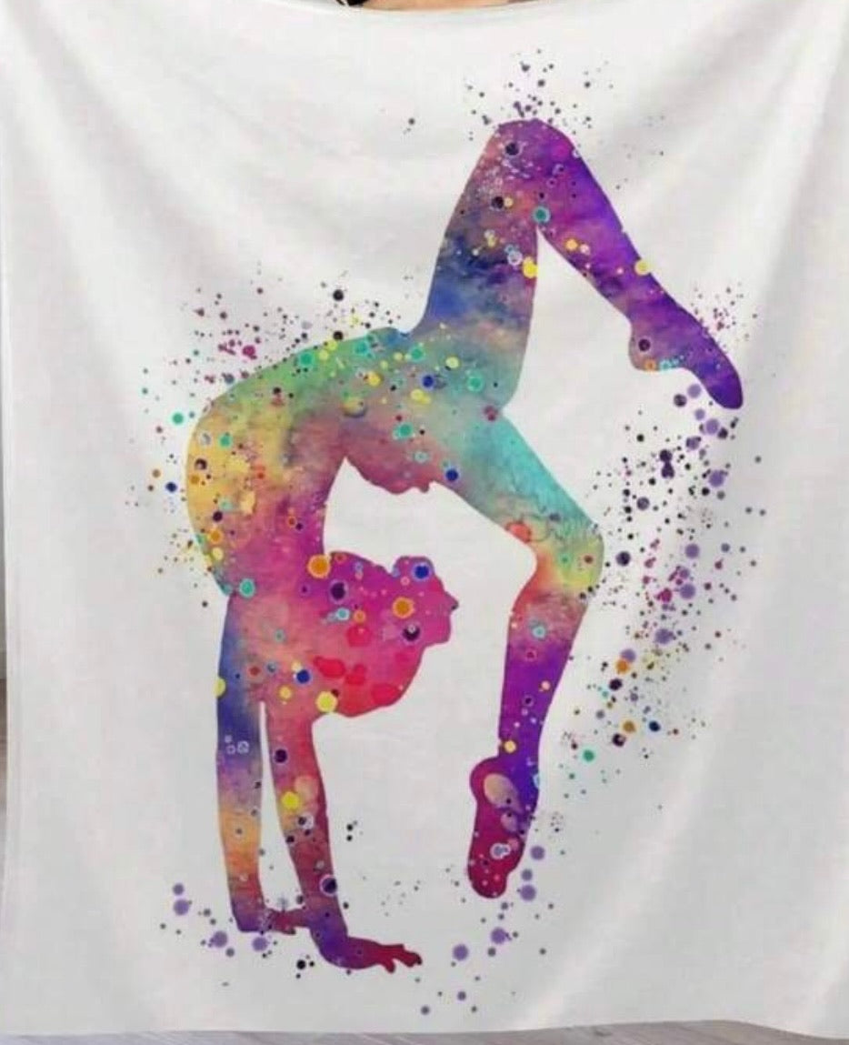 Paint Splatter Gymnast Blanket