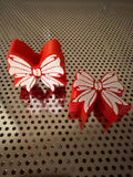 Baseball Bow Straw Toppers