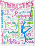 Gymnastics Word Throw Blanket